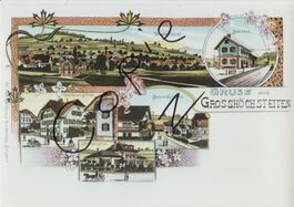 Grosshöchstetten -  (AK Lithoansicht um 1900 im Format A4)