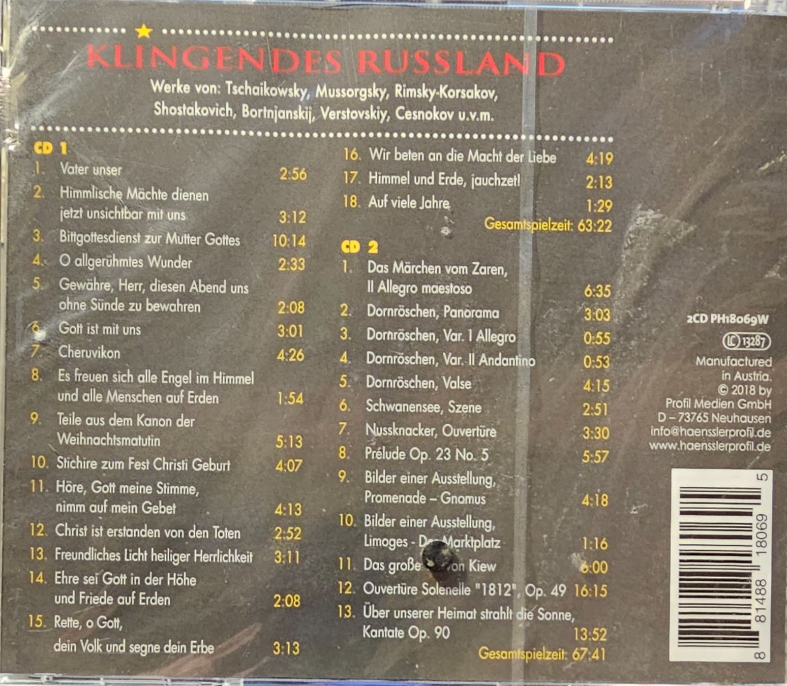 CDs: Various - Klingendes Russland – Neu und originalverpackt aus Wahlen b. Laufen von Cg10 1
