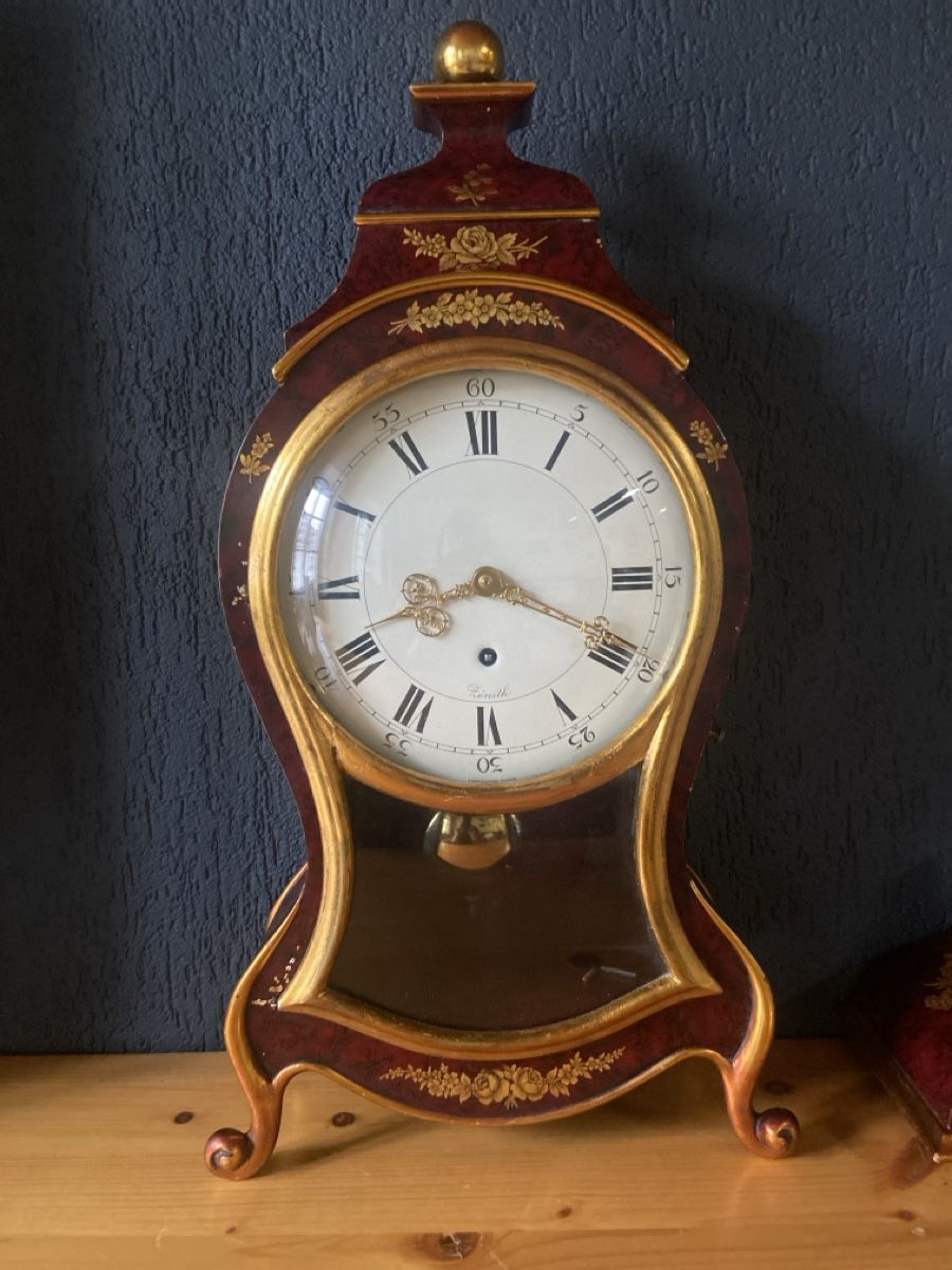 Zenith Orologi da terra & Orologi da parete: Antike Zenith Pendeluhr, Holz, Blattgold – Usato da Wangen an der Aare venduto da Thedog 1