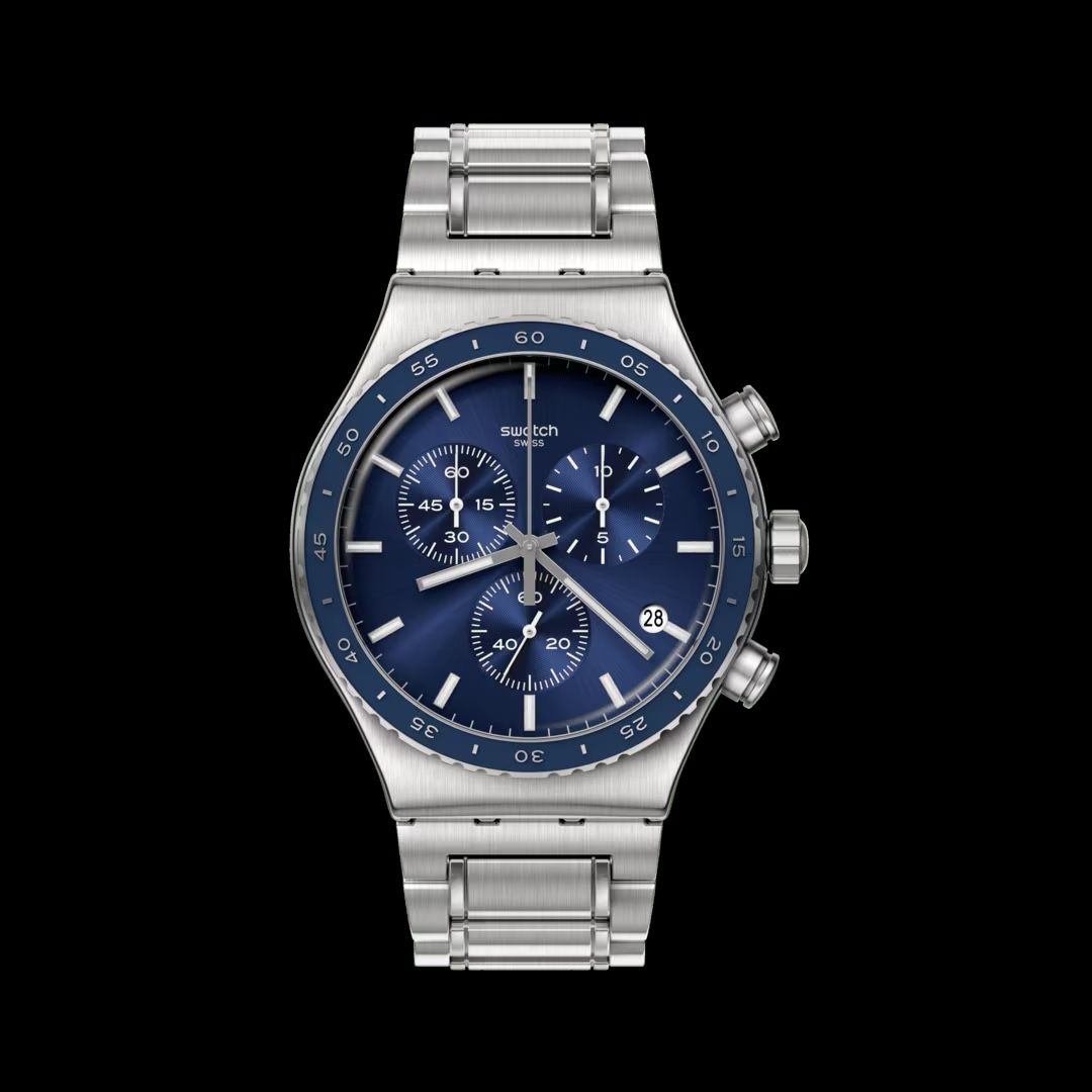 Swatch Orologi: Swatch irony Chrono cobalt lagon new – Nuovo e nell'imballaggio originale da Vevey venduto da Eiden77 3