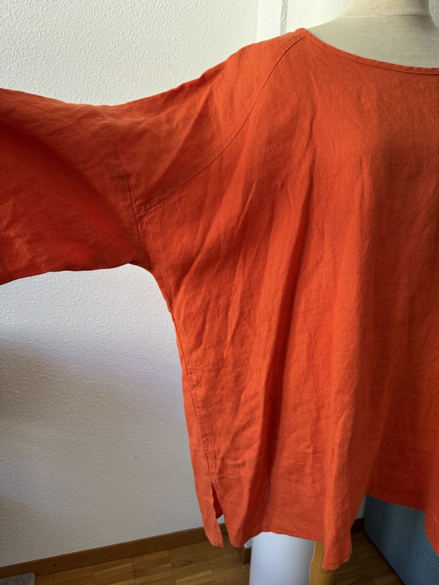Luukaa Tuniken: LUUKAA Rust Orange Tunique 100% Lin Taille 40/42, SS2026 – Neu und originalverpackt aus Morges von sandy069 3
