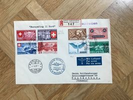 1939. Swissair Nord Europaflug nach Winterthur. Abarten!