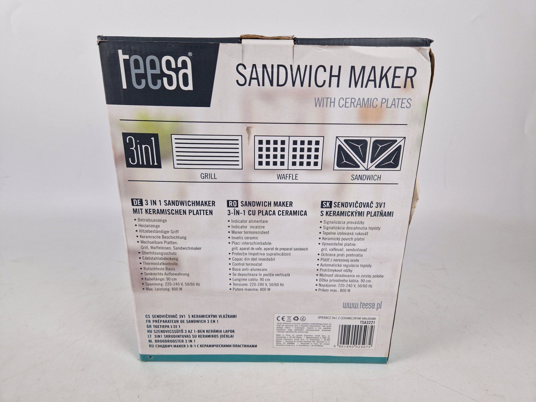 Küchengeräte: TEESA Sandwich Maker 3 in1 – Neu (gemäss Beschreibung) aus Muhen von Restwert_Muhen 8