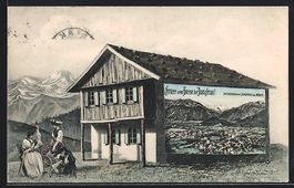 Interlaken, Stadt mit Jungfrau und Mönc