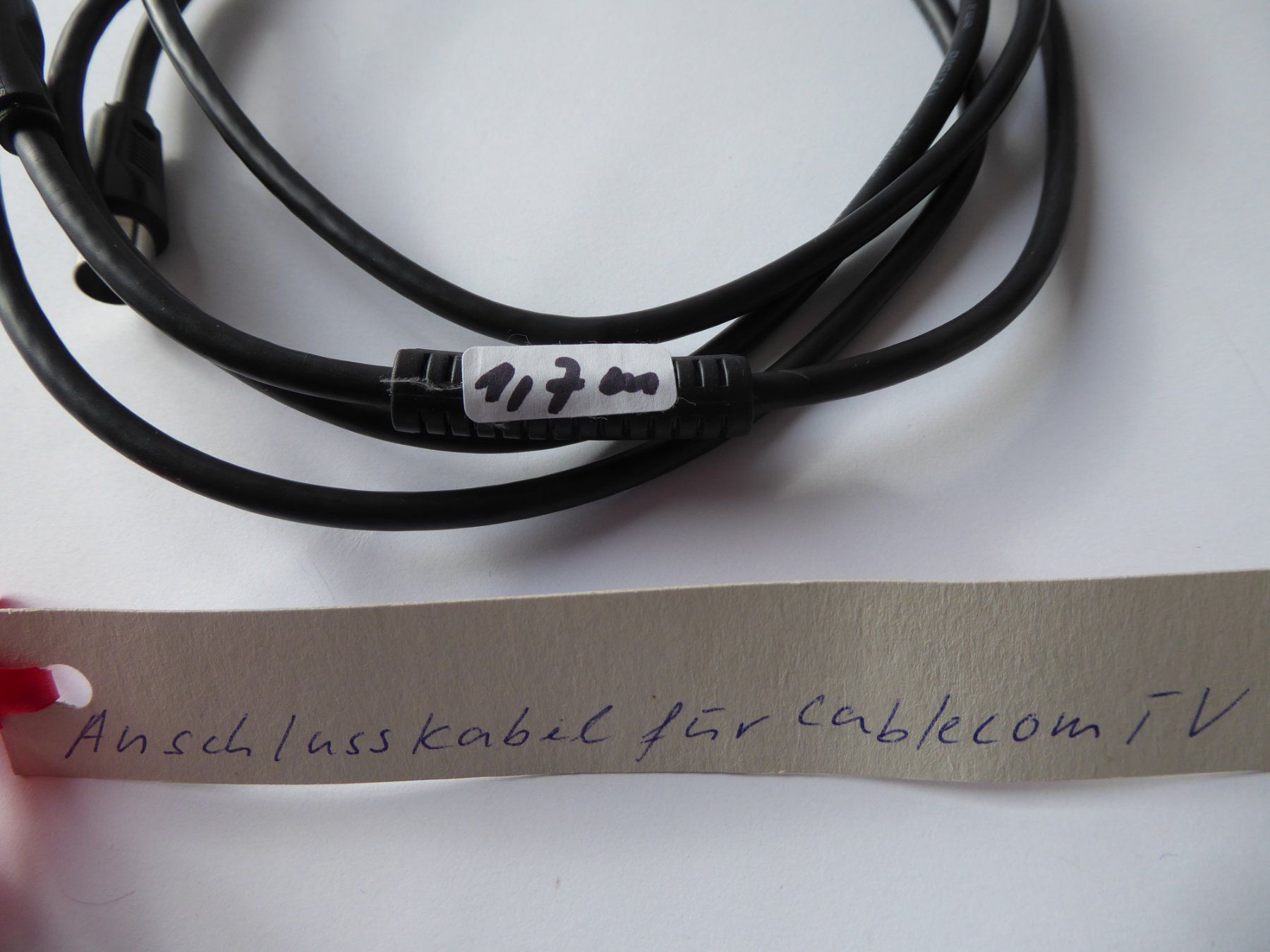 Cavi: Cablecom Anschlusskabel, ca. 1,7m, neu – Nuovo (secondo la descrizione) da Turbenthal venduto da Panau 1