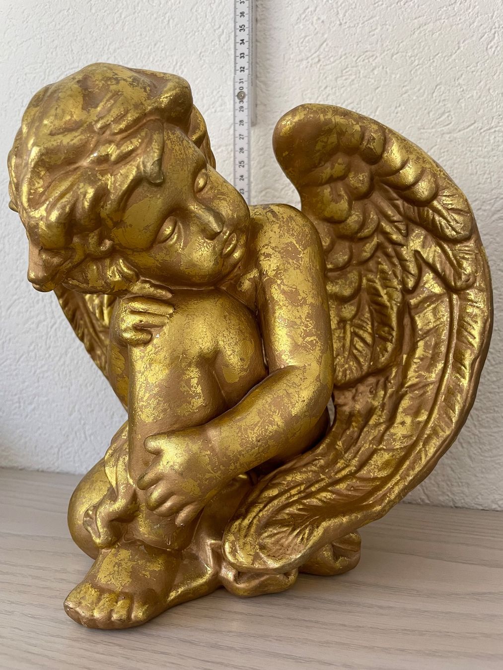 Alle Dekorationen: Grosser Goldener Engel aus Ton – Gebraucht aus Klingnau von Quasimondo 1