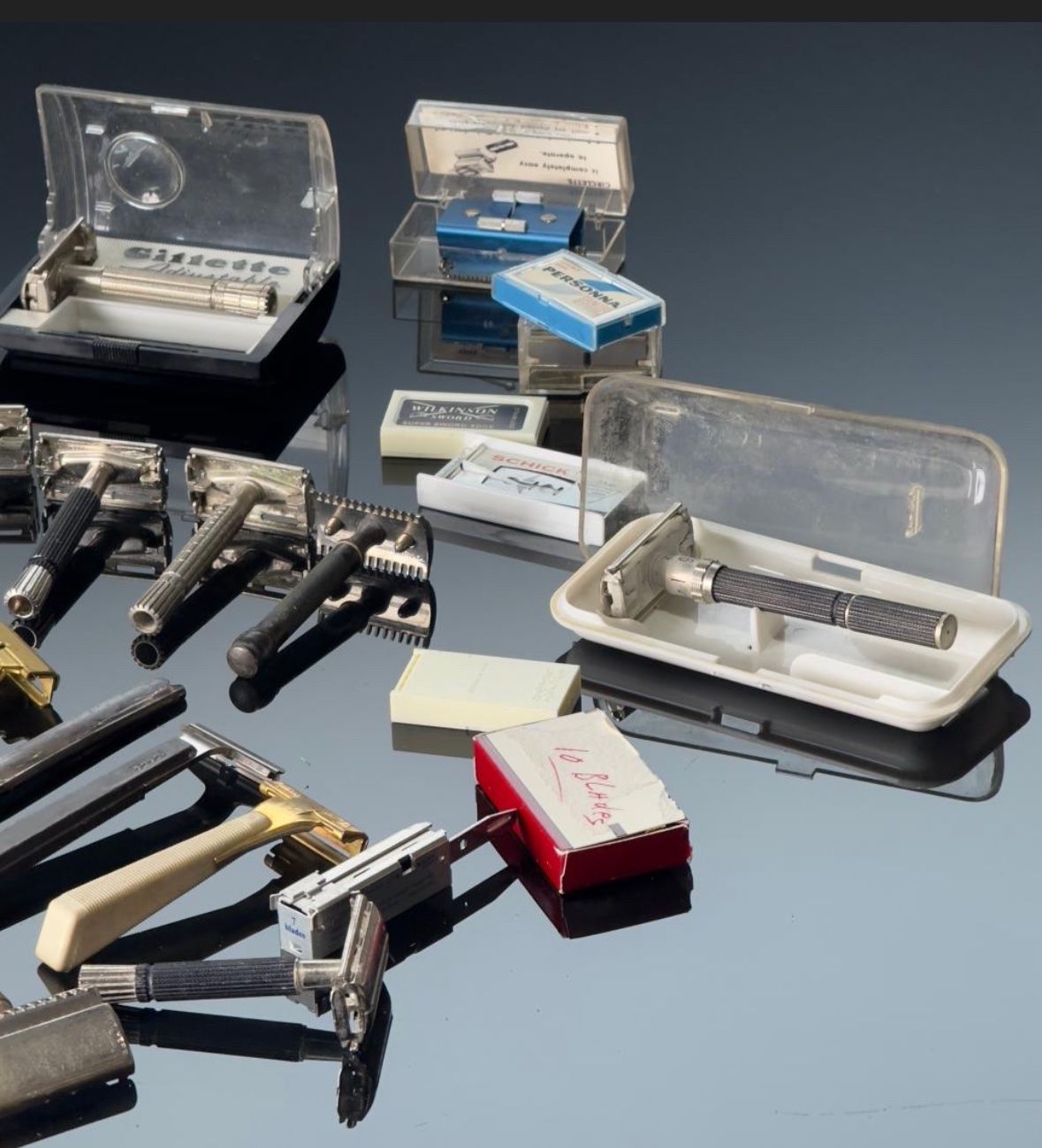 Gillette Rasoi & Lamette da barba: Rasoio di sicurezza Gillette Adjustable con custodie – Usato da genève venduto da tomasch02 4