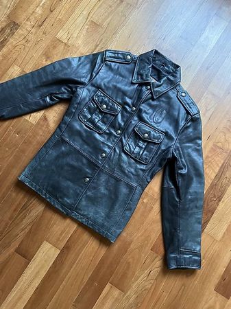 Diesel cop coat Lederjacke moto Giacca chaqueta Racing