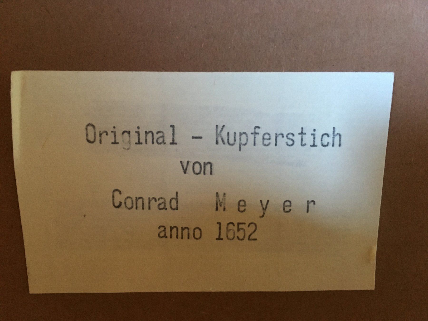 Incisioni: Original Kupferstich Conrad Meyer 1652 – Nuovo (secondo la descrizione) da Aarau venduto da Huby8116 3