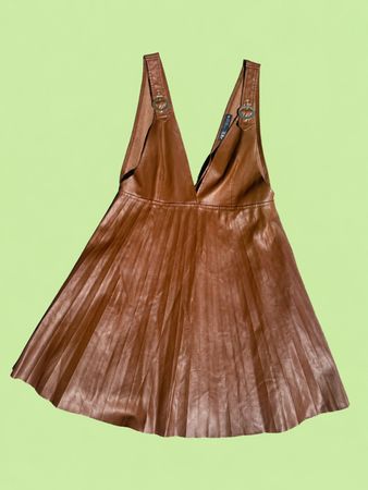 Brown Faux Leather - ZARA