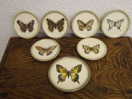 Fayence Keramik Teller Schmetterling