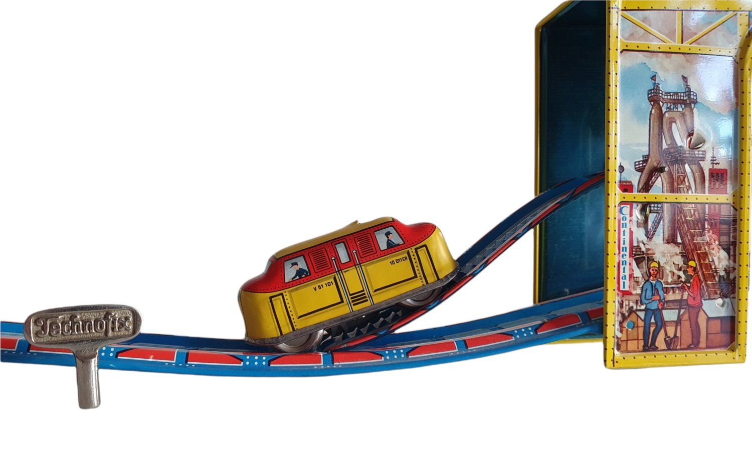 Technofix Giocattoli: alte Technofix Busy Diesel Blechbahn – Usato da Flawil venduto da JaguarXJSHE 2