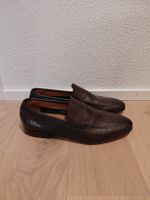 Pennyloafer dunkelbraun aus Leder (42)