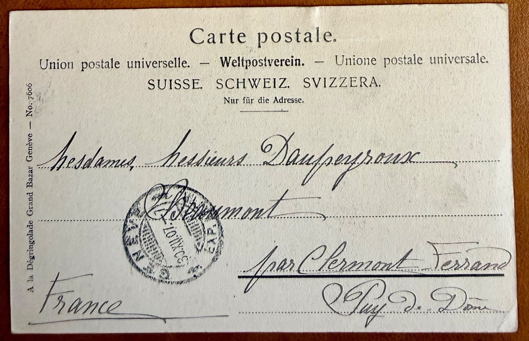 Cartoline postali: Montreux & Clarens 1907 – Usato da Lutry venduto da Ediego 1