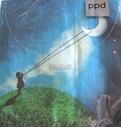 Tovaglioli: Serviette chasing the moon (d311) 2Stk. – Nuovo (secondo la descrizione) da Schlatt TG venduto da kreativ-atelier