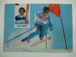 ALEX GIORGI (ITA) SKISTAR  HANDSIGNIERT AK !