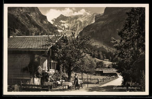 Ansichtskarten: AK Grindelwald, Blick zum Mettenberg – Gebraucht aus Berlin von bartko-reher