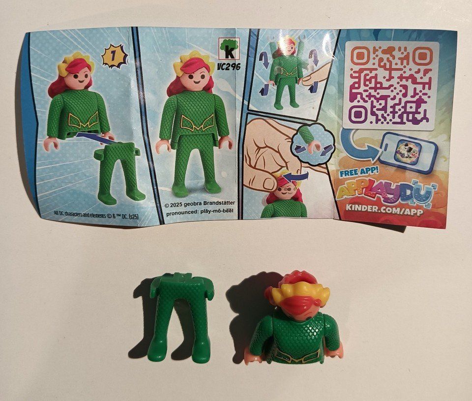 Playmobil Giocattoli: PLAYMOBIL FI?URES 06 MERA DC COMICS CHARACTERS Kinder egg – Nuovo (secondo la descrizione) da Vezia venduto da Aquarius_Age 3
