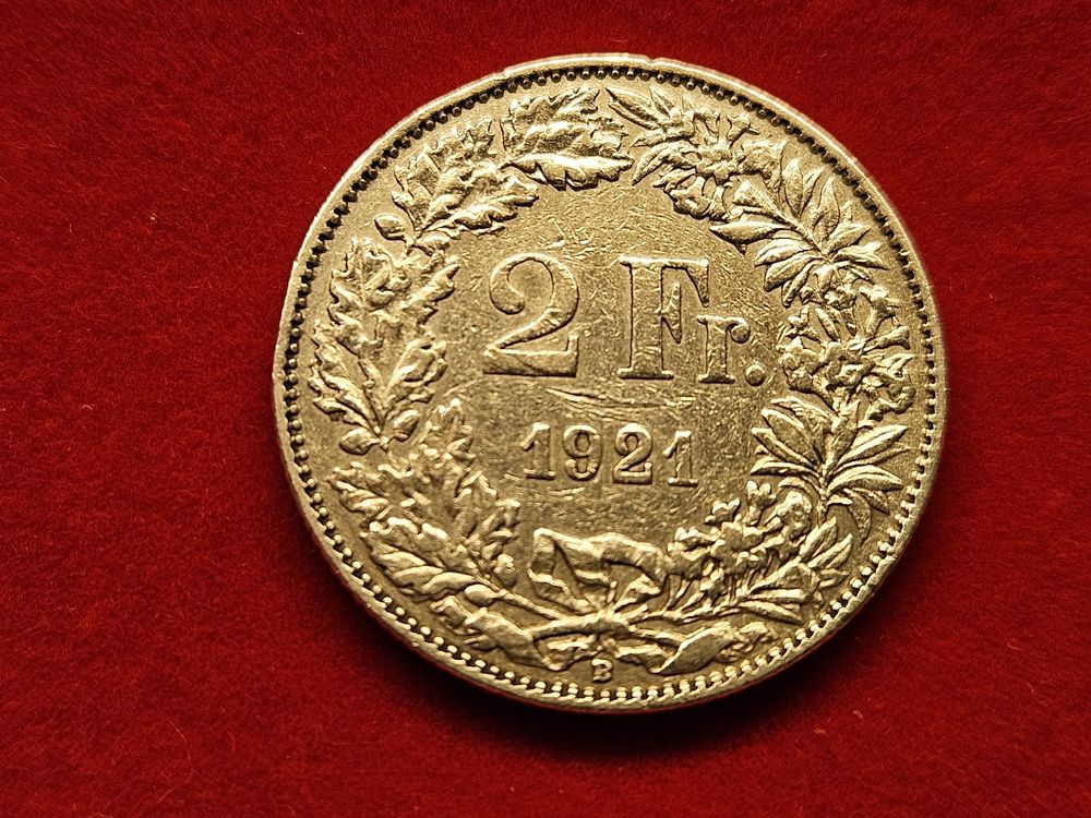 Münze 2 CHF von 1921 vorzüglich (Neu (gemäss Beschreibung)) in ...