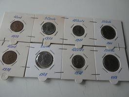 Canada 1977/78, Konvolut alte Münzen meist unzirkuliert