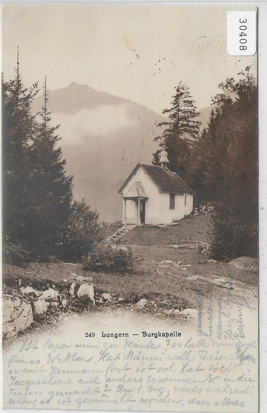 Cartoline postali: Lungern - Burgkapelle – Usato da Ettingen venduto da Kartenplanet