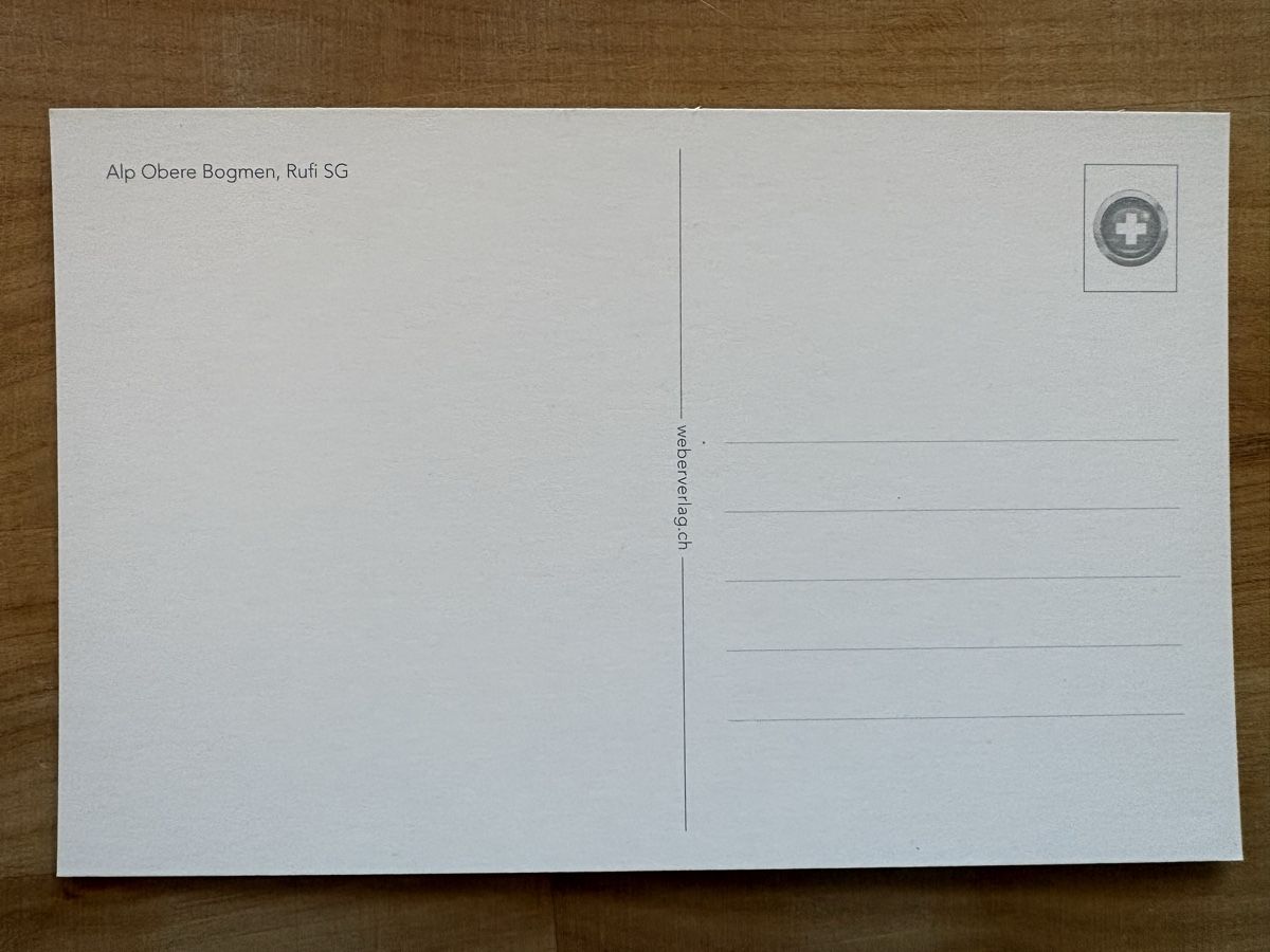 Cartoline postali: AK von Alp Obere Bogmen Rufi – Nuovo (secondo la descrizione) da Rümlang venduto da Kartenpost1 1