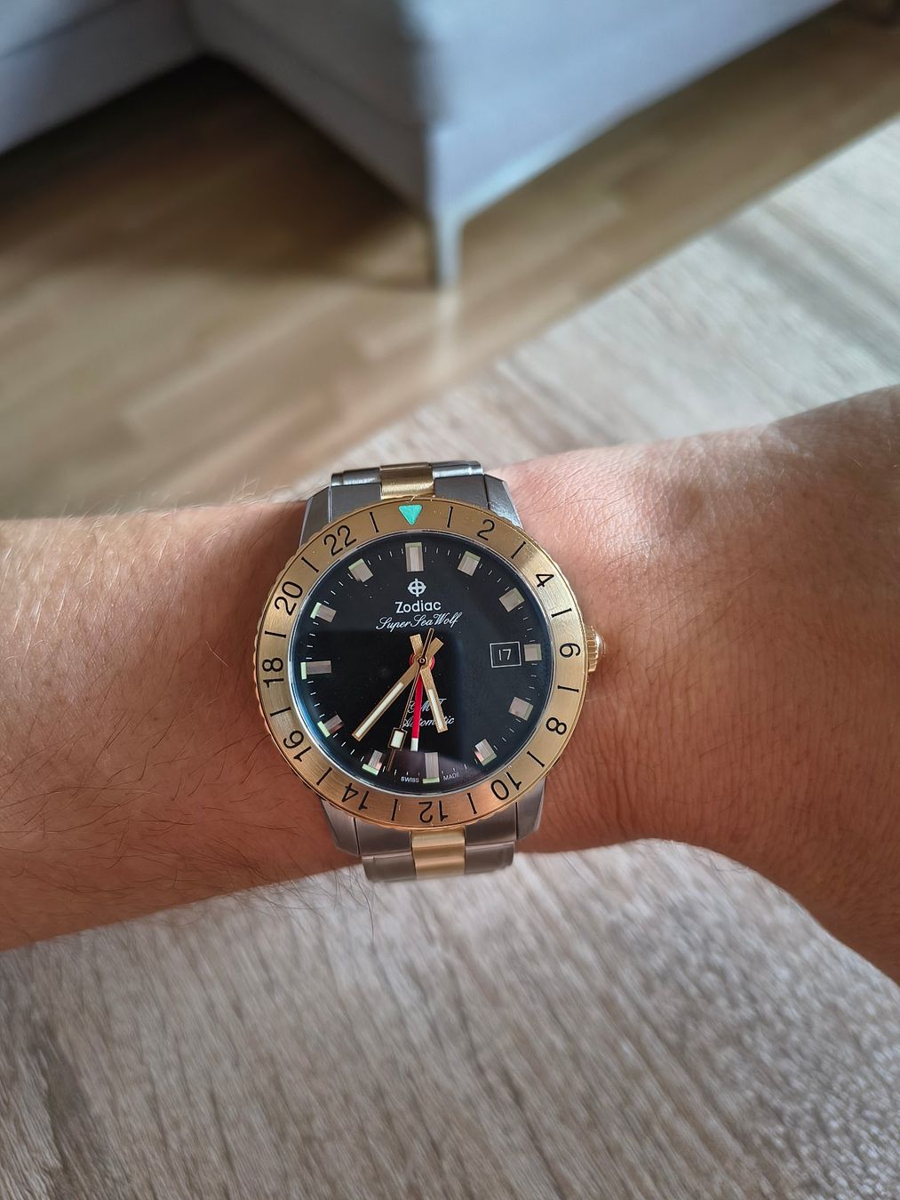 Zodiac Montres: Zodiac Super Sea Wolf GMT – Neuf (Voir description) à Aarau par mdr00