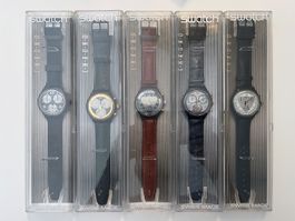 Lot de 5 Swatch Chrono