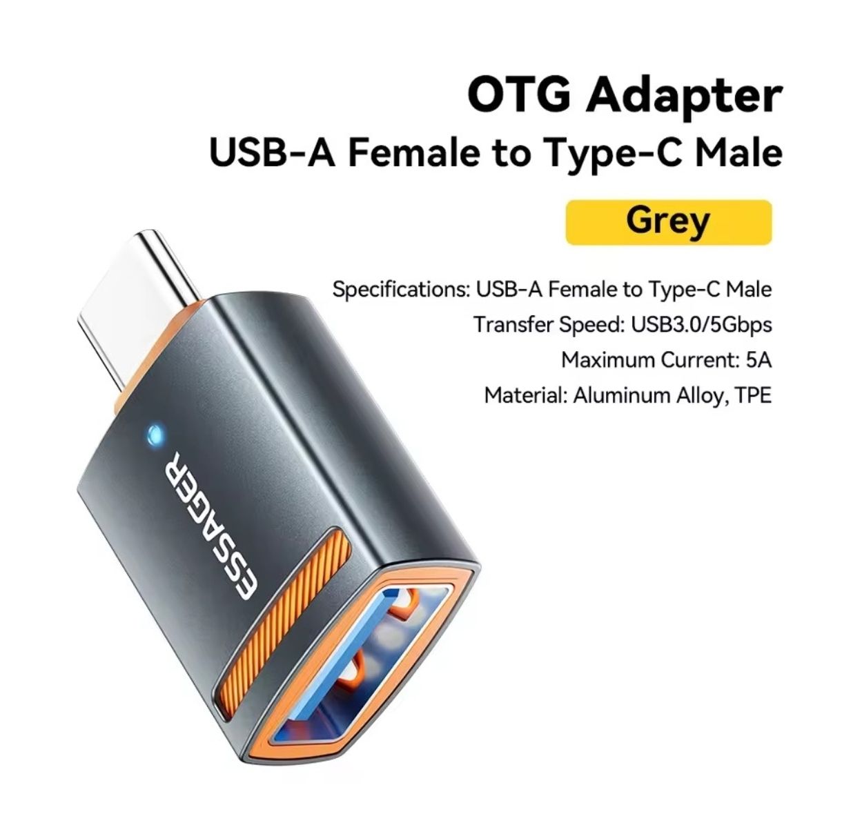 Unità & Adattatore: ESSAGER USB-C auf USB Adapter - OTG – Nuovo e nell'imballaggio originale da Romanshorn venduto da pfimex