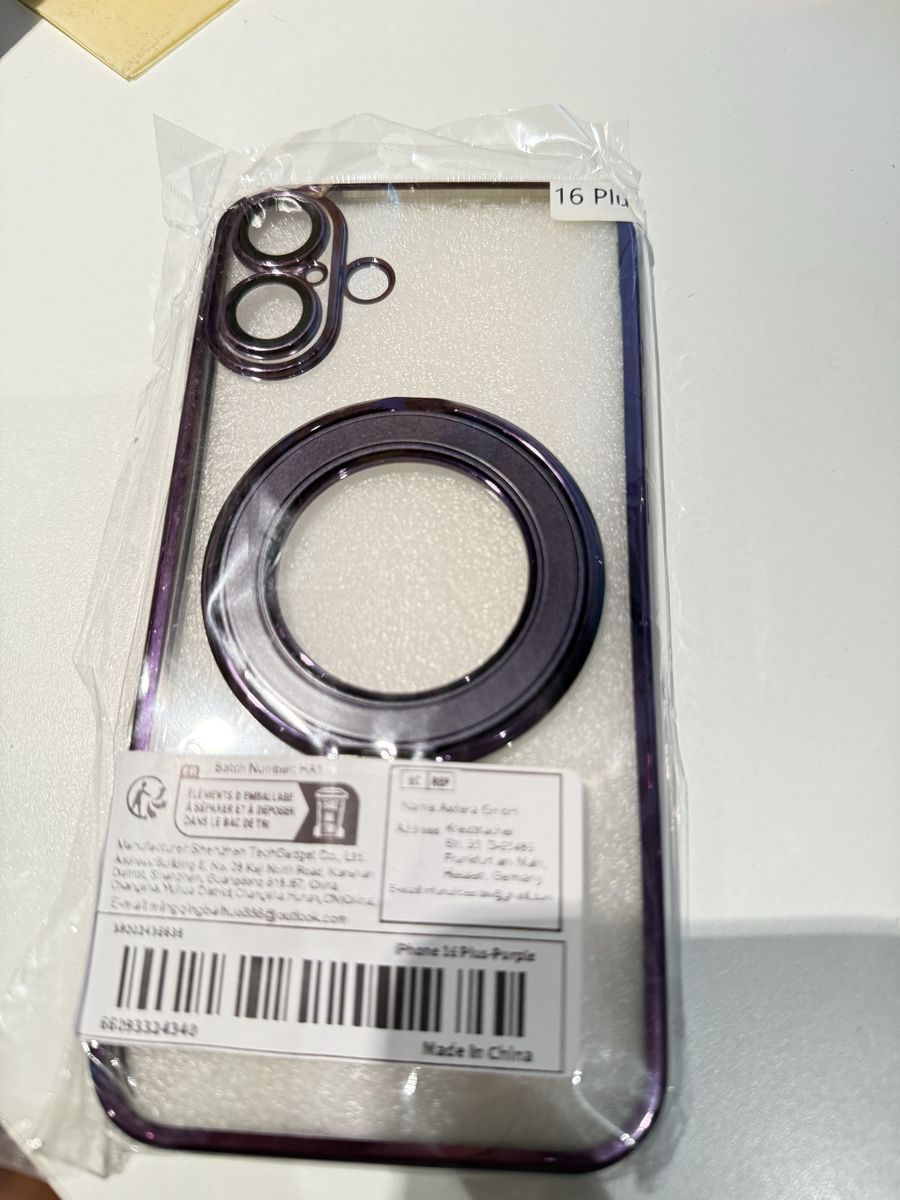 Apple Covers & Schutzfolien: I-Phone Handy Cover-16PLUS- Purple – Neu und originalverpackt aus La Conversion von angel-gini 3