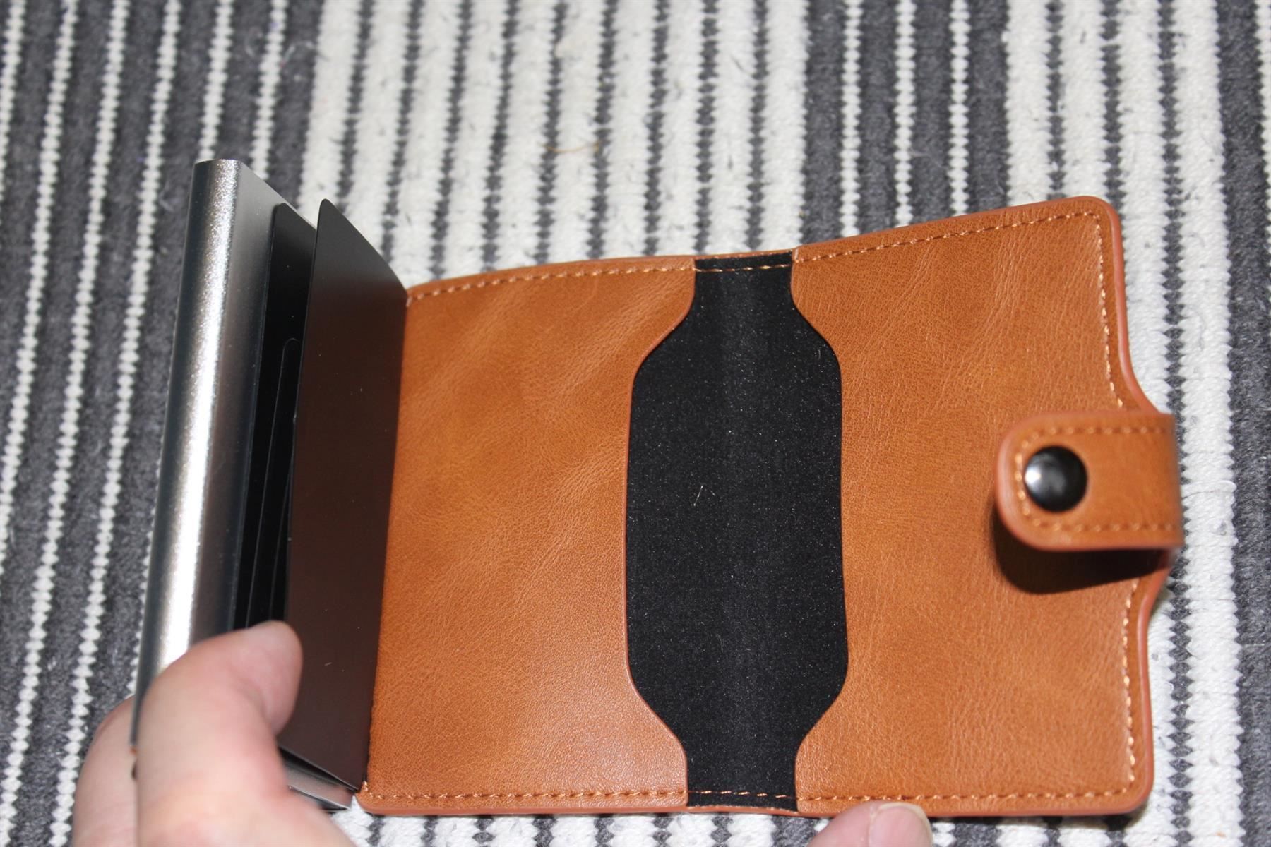 Portafogli: Dunkel Braun RFID Block Leder Karte etui – Nuovo (secondo la descrizione) da Kirchdorf AG venduto da Aarereussshop 5