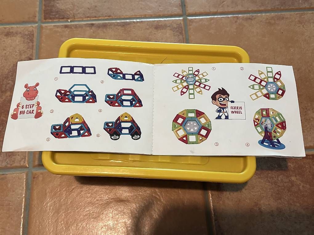 Giochi: Magnetische Bausteine in stabiler Box – Usato da Bachenbülach venduto da blechkuh 1