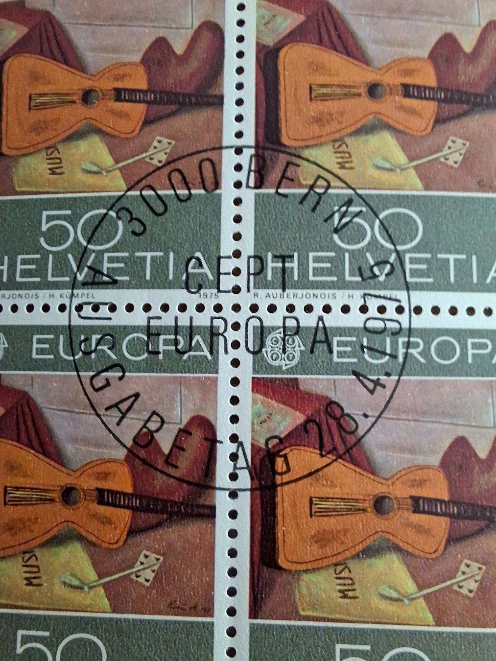 Tutti i francobolli: 4er Blocks: 1975 Europamarken – Nuovo (secondo la descrizione) da Hinterkappelen venduto da 1399 6