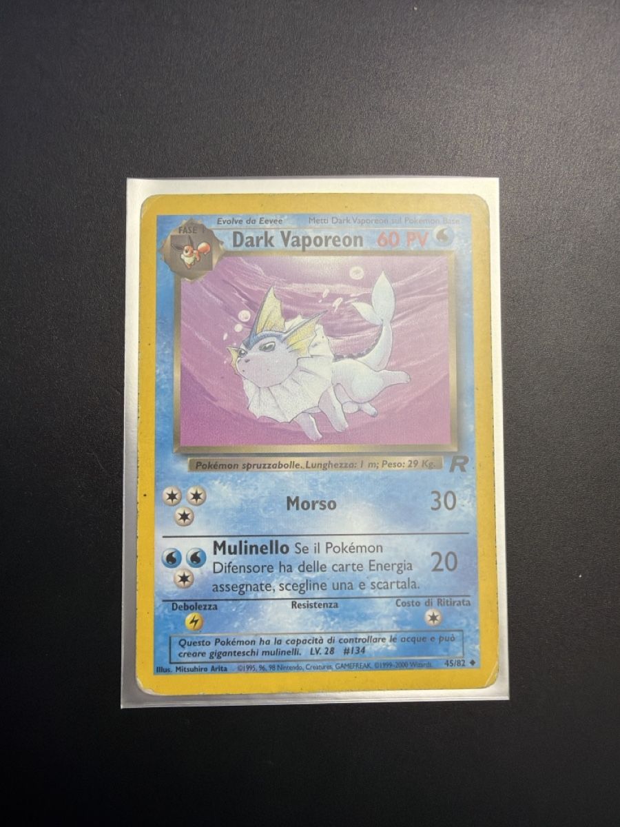 Pokémon Carte collezionabili: Dark Vaporeon / Team Rocket  – Usato da Bioggio venduto da Iannu