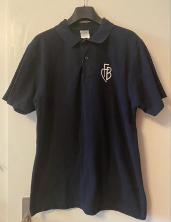 FC Basel Poloshirt dunkelblau mit Logo Grösse M