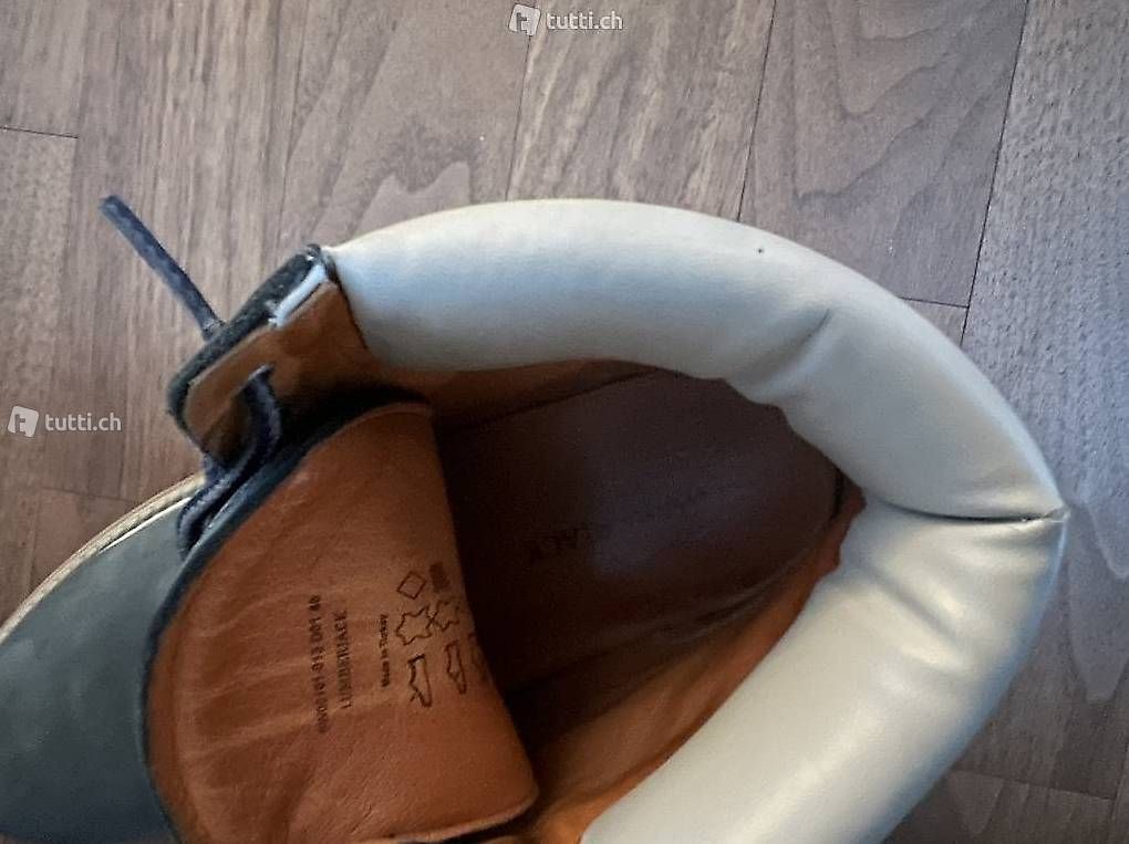 Damenschuhe: Stiefel "Boots" Lumberjack Leder blau Gr. 40 – Neu (gemäss Beschreibung) aus Oberrohrdorf von Augustus5 1