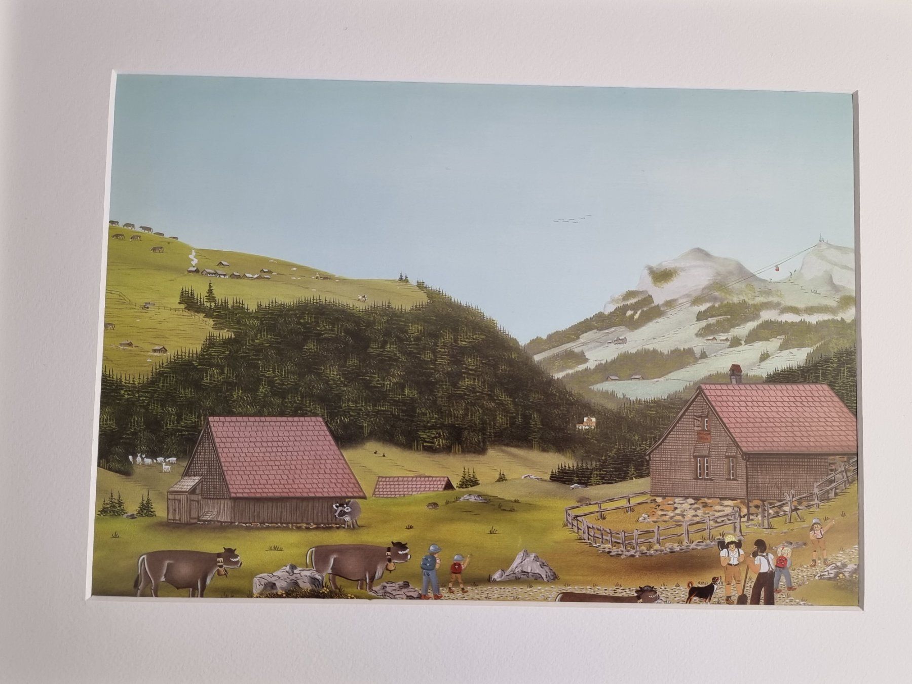 Foto & Immagini: BARBARA BILD HINTER PASSEPARTOUT MONTIERT MIT RAHMEN – Usato da Gersau venduto da grafik-kunst 2