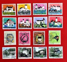 PRO PATRIA KL. SAMMLUNG MIT SATZ 276 - 279 AUS 1976 - 2002 G