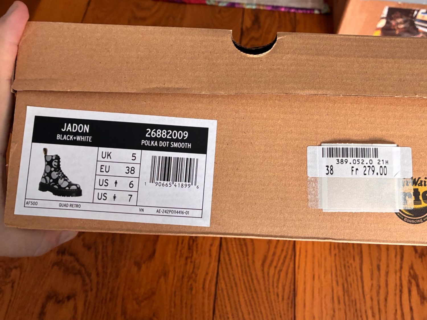 Dr. Martens Scarpe da donna: Chaussures Dr Martens Jadon Black+White Taille 38 – Usato da Vevey venduto da zecollector 8