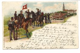 Militär - L' Armée Suisse à Berne - Litho - Ennetbühl - 1899