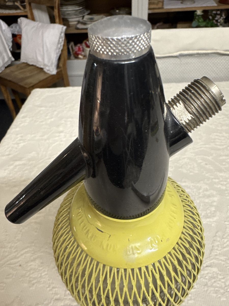 Flaschen: Seltener Sodasiphon mit Metallnetz – Gebraucht aus Gams von ver_n7n9 2