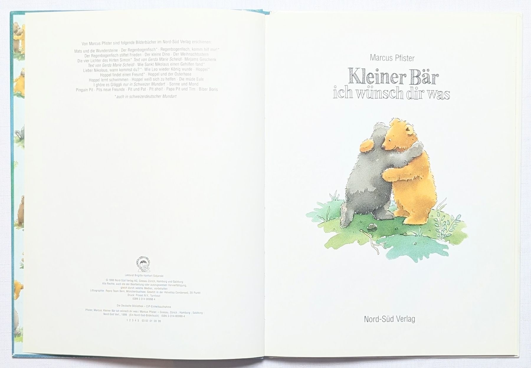 Libri: Kleiner Bär ich wünsch dir was -  Marcus Pfister – Nuovo (secondo la descrizione) da Wängi venduto da ABIZONE-86 1