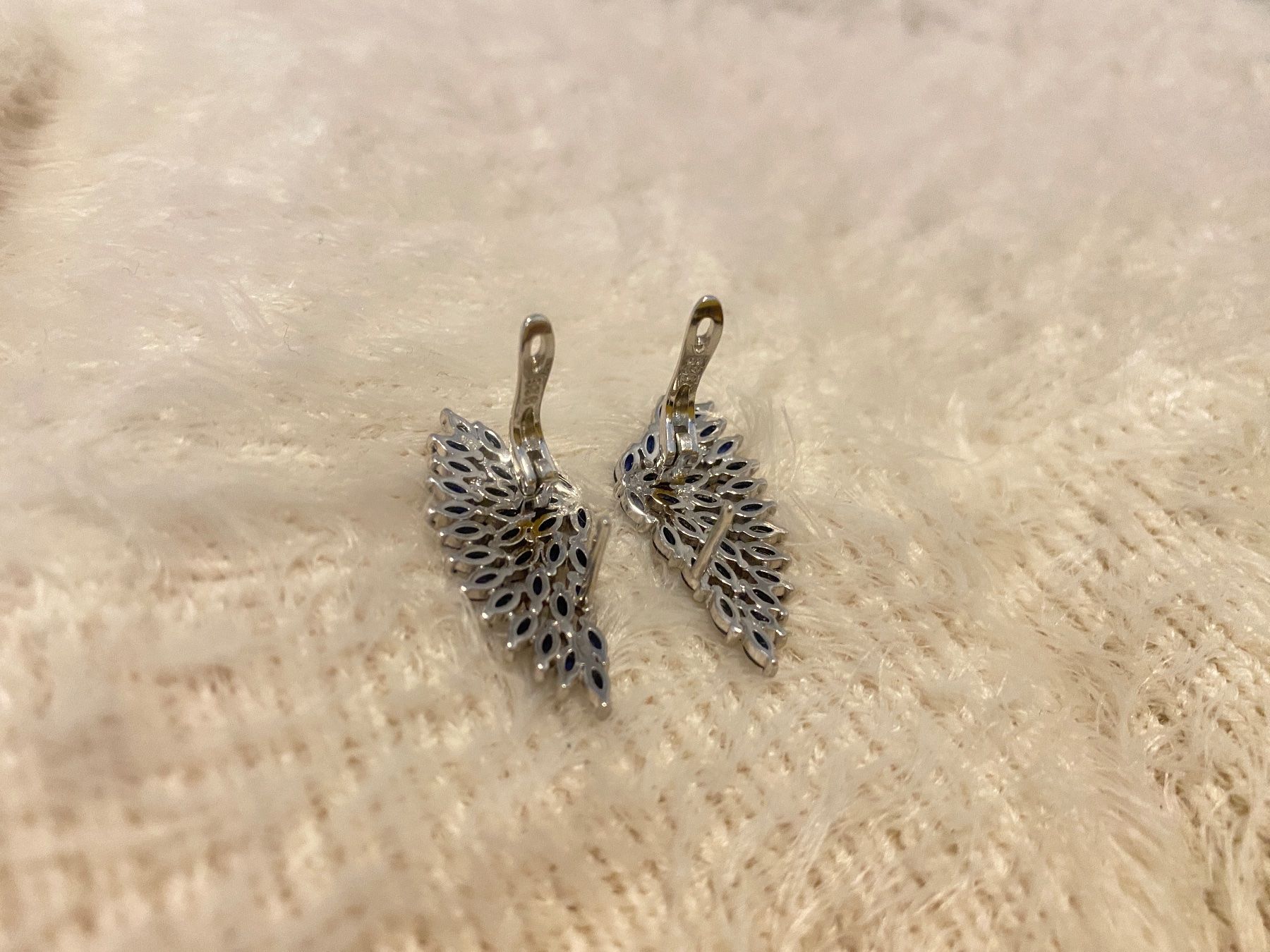 Orecchini pendenti & Orecchini a lobo: Ohrringe blaue Saphire in 925 Sterling Silver – Nuovo (secondo la descrizione) da Zürich venduto da LIBELLA13 4