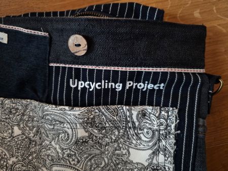 Upcycling Handtasche Umhänge Tasche Jeans