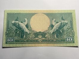 Banknoten Indonesien 10 Rupiah 1959 UNC