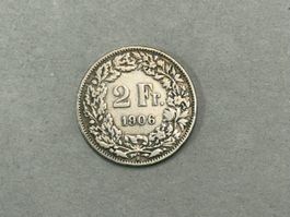 Schweiz  2 Franken 1906 