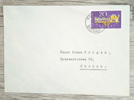 TR17 Enveloppe + Timbre Suisse 1949
