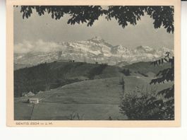 Sentis, ca. 1940, Karte Leibacher