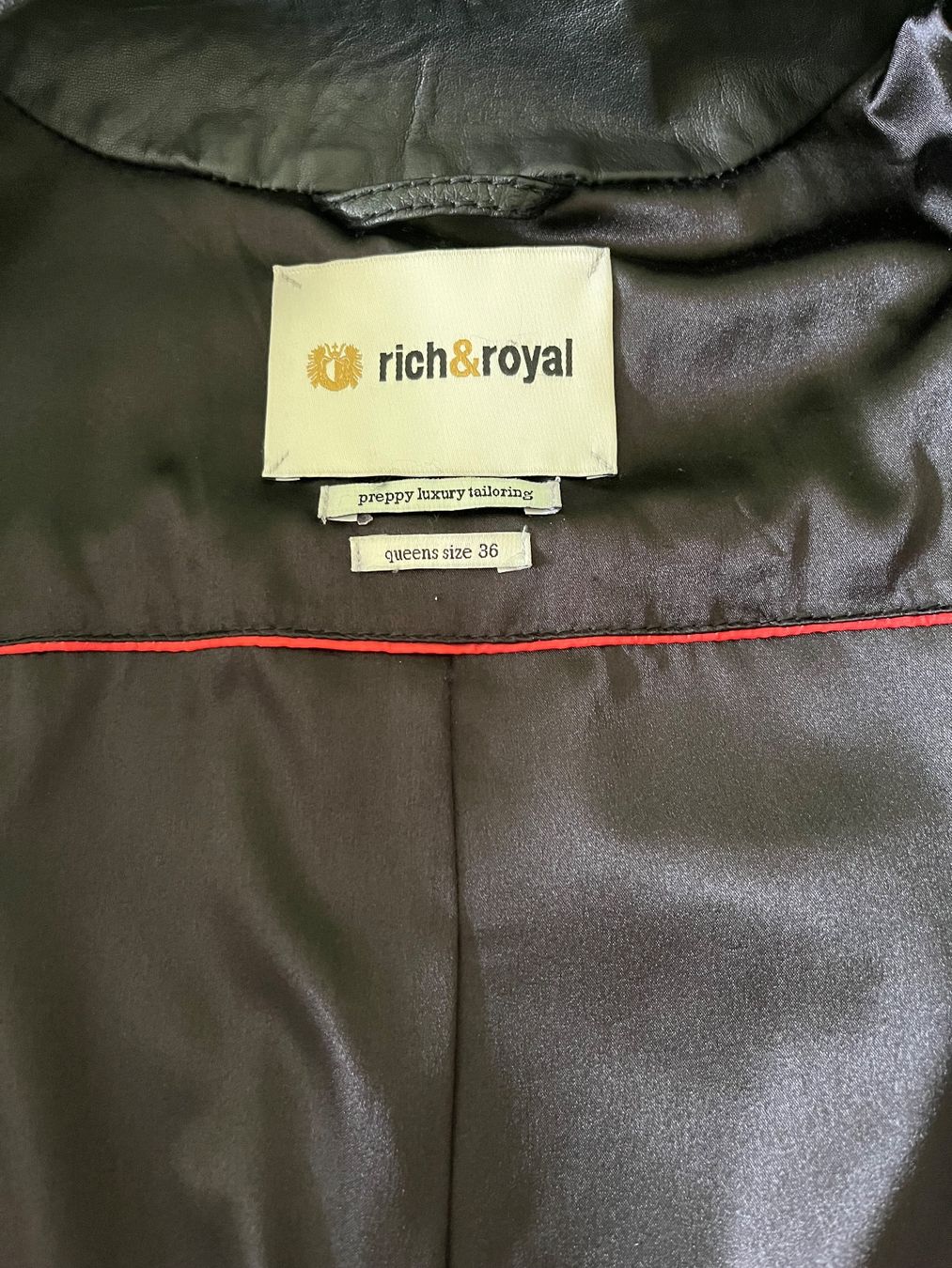 Rich & Royal Jacken: Lederjacke, Rich & Royal, schwarz, Gr. 36 – Gebraucht aus Basel von Baseline28 4