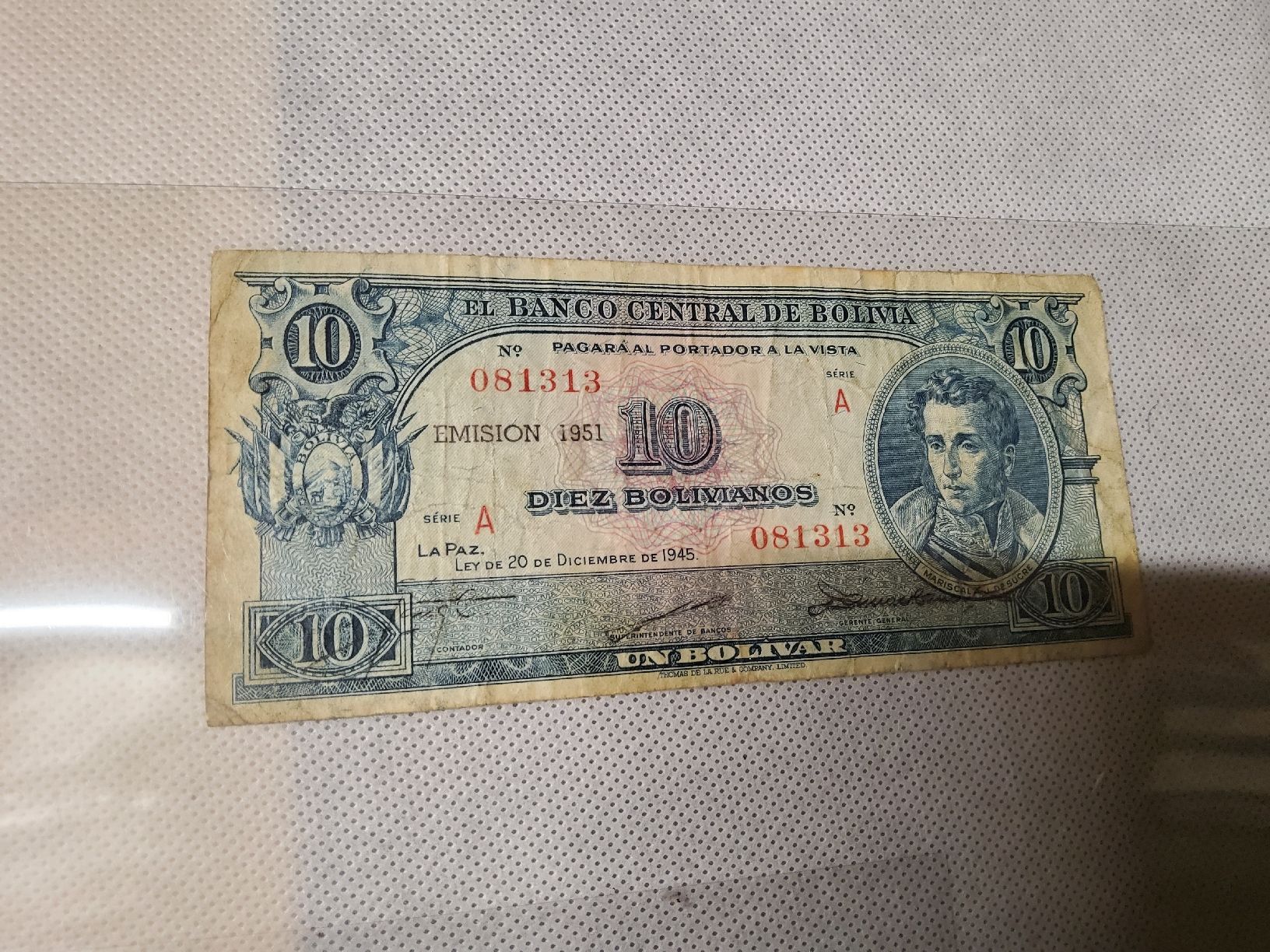 Banconote: Banknote Bolívia 1945 – Usato da Herisau venduto da Nluanalucas